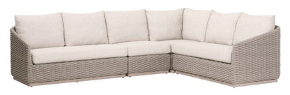 Caspian Olefin Fabric Outdoor Modular Arm Sofa - LOOMLAN - Essentials For Living - Outdoor Sofas & Loveseats