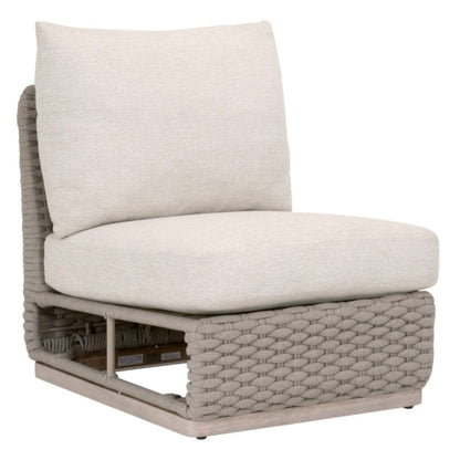 Caspian Olefin Fabric Outdoor Modular Armless Sofa Chair - LOOMLAN - Essentials For Living - Outdoor Sofas & Loveseats