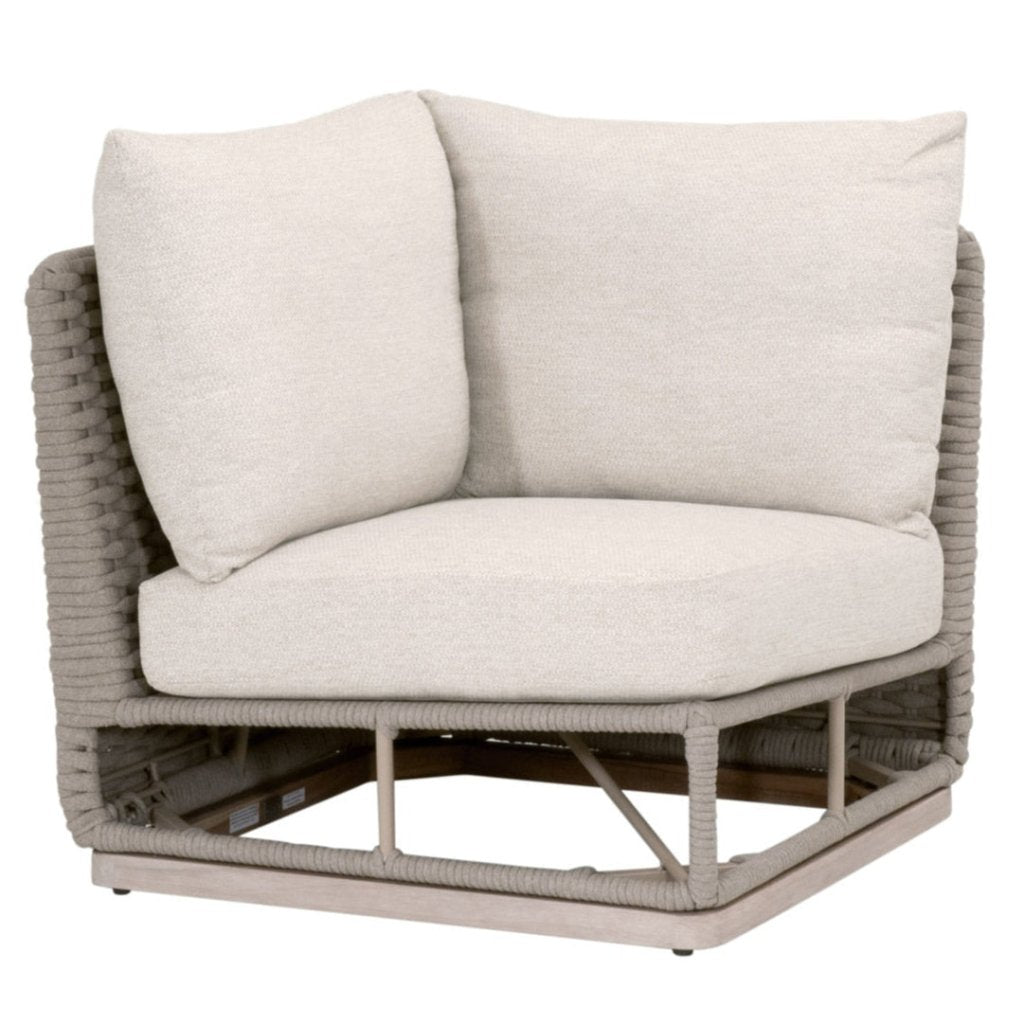 Caspian Olefin Fabric Outdoor Modular Corner Sofa - LOOMLAN - Essentials For Living - Outdoor Sofas & Loveseats