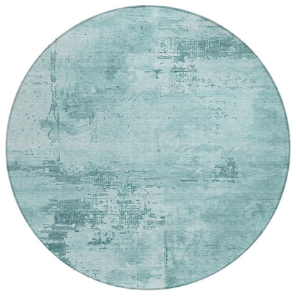 LOOMLAN Rugs Cassiva Blue Washable Indoor-Outdoor Rug