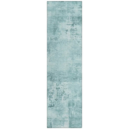 LOOMLAN Rugs Cassiva Blue Washable Indoor-Outdoor Rug