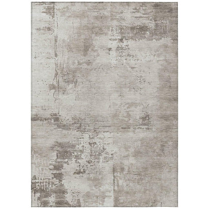 LOOMLAN Rugs Cassiva Brown Washable Indoor-Outdoor Rug