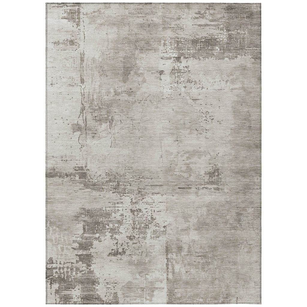 LOOMLAN Rugs Cassiva Brown Washable Indoor-Outdoor Rug