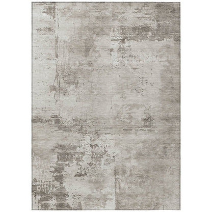 LOOMLAN Rugs Cassiva Brown Washable Indoor-Outdoor Rug