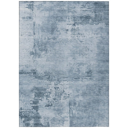 LOOMLAN Rugs Cassiva Denim Washable Indoor-Outdoor Rug