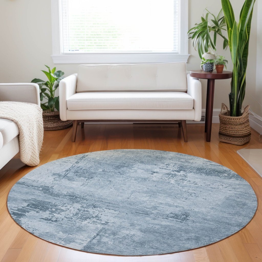 LOOMLAN Rugs Cassiva Denim Washable Indoor-Outdoor Rug