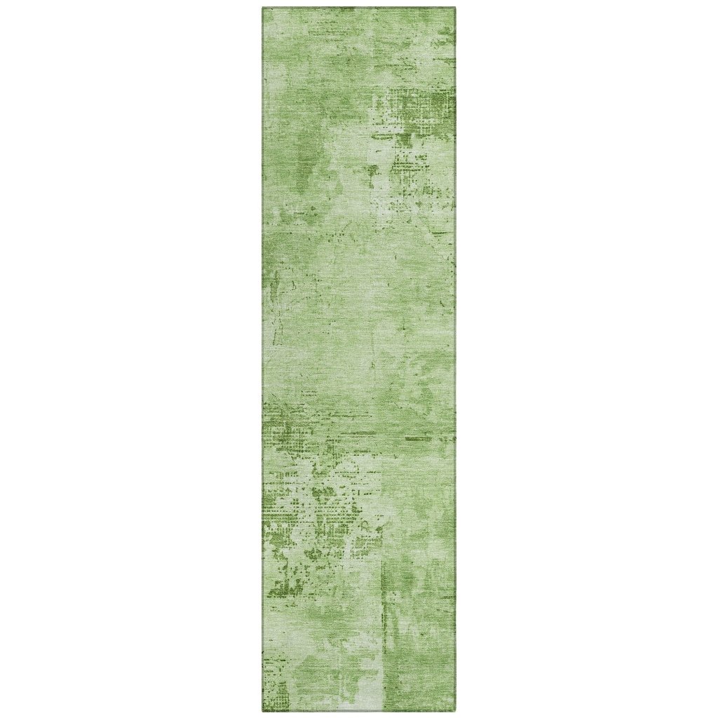 LOOMLAN Rugs Cassiva Green Washable Indoor-Outdoor Rug