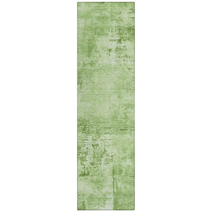 LOOMLAN Rugs Cassiva Green Washable Indoor-Outdoor Rug
