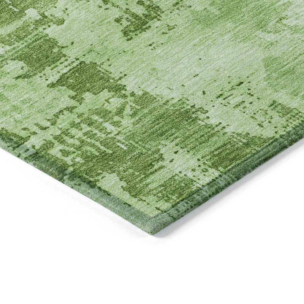 LOOMLAN Rugs Cassiva Green Washable Indoor-Outdoor Rug
