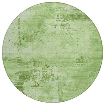 LOOMLAN Rugs Cassiva Green Washable Indoor-Outdoor Rug