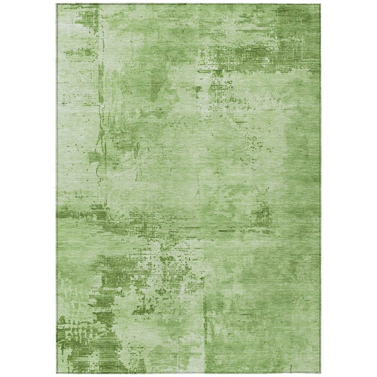 LOOMLAN Rugs Cassiva Green Washable Indoor-Outdoor Rug