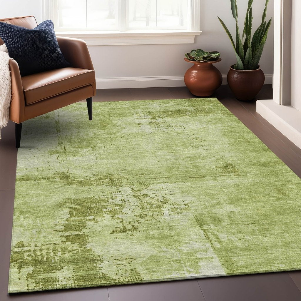 LOOMLAN Rugs Cassiva Lime Washable Indoor-Outdoor Rug