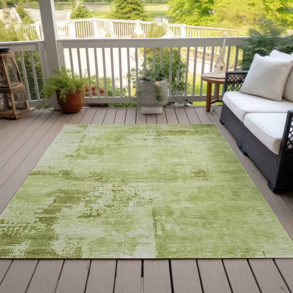 LOOMLAN Rugs Cassiva Lime Washable Indoor-Outdoor Rug