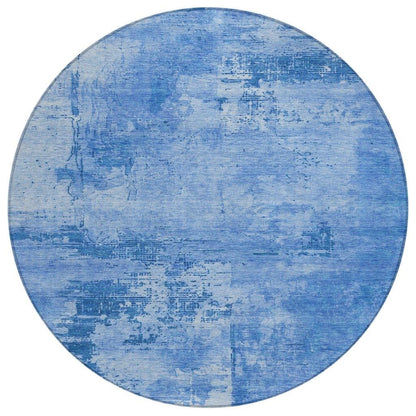 LOOMLAN Rugs Cassiva Navy Washable Indoor-Outdoor Rug