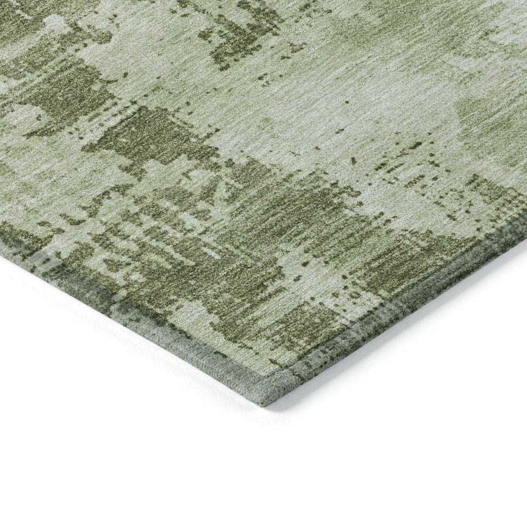 LOOMLAN Rugs Cassiva Olive Washable Indoor-Outdoor Rug