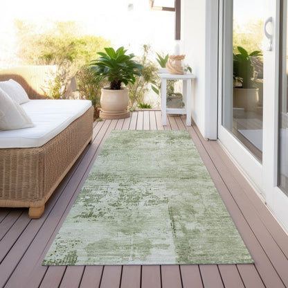 LOOMLAN Rugs Cassiva Olive Washable Indoor-Outdoor Rug