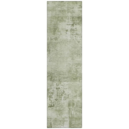 LOOMLAN Rugs Cassiva Olive Washable Indoor-Outdoor Rug