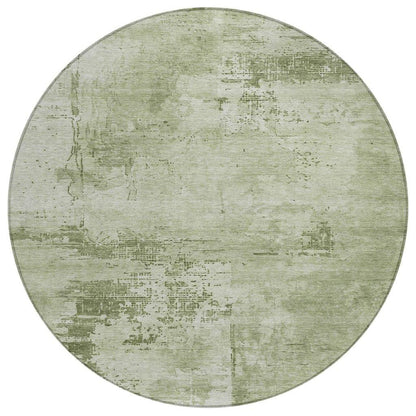 LOOMLAN Rugs Cassiva Olive Washable Indoor-Outdoor Rug