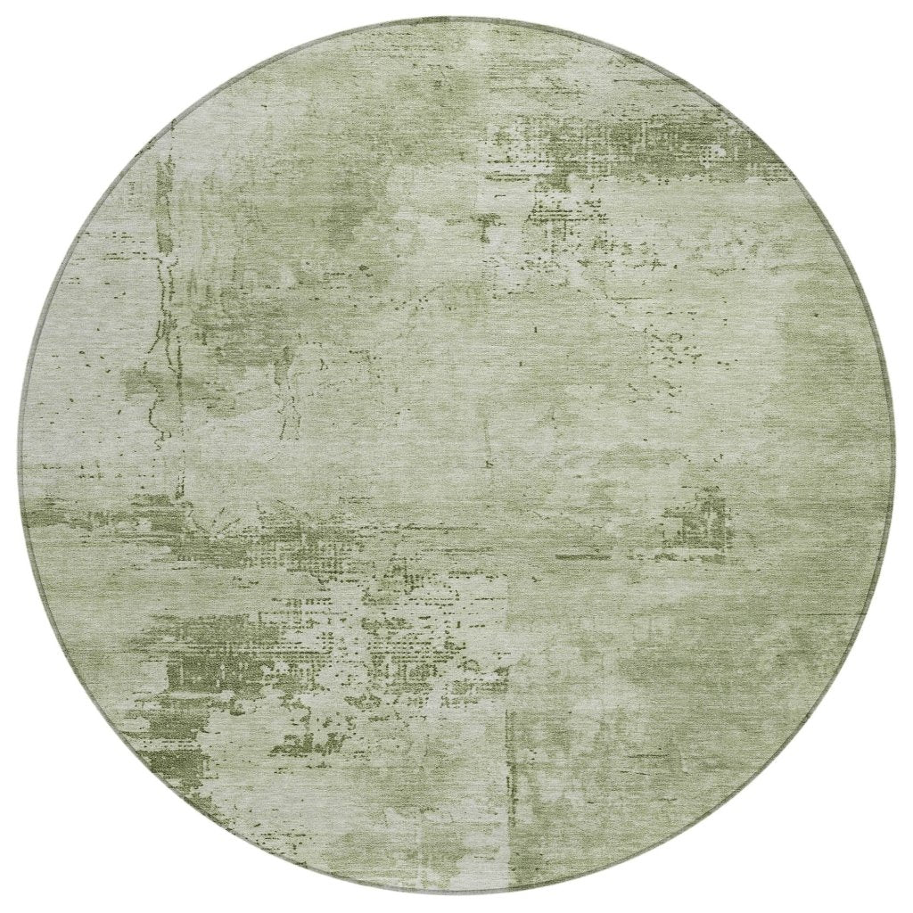LOOMLAN Rugs Cassiva Olive Washable Indoor-Outdoor Rug
