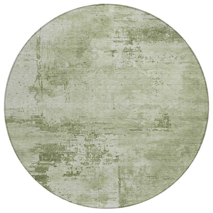 LOOMLAN Rugs Cassiva Olive Washable Indoor-Outdoor Rug