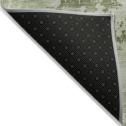 LOOMLAN Rugs Cassiva Olive Washable Indoor-Outdoor Rug