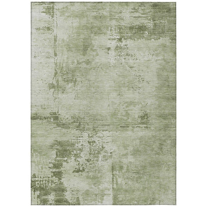 LOOMLAN Rugs Cassiva Olive Washable Indoor-Outdoor Rug
