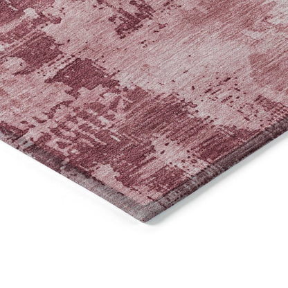 LOOMLAN Rugs Cassiva Pink Washable Indoor-Outdoor Rug