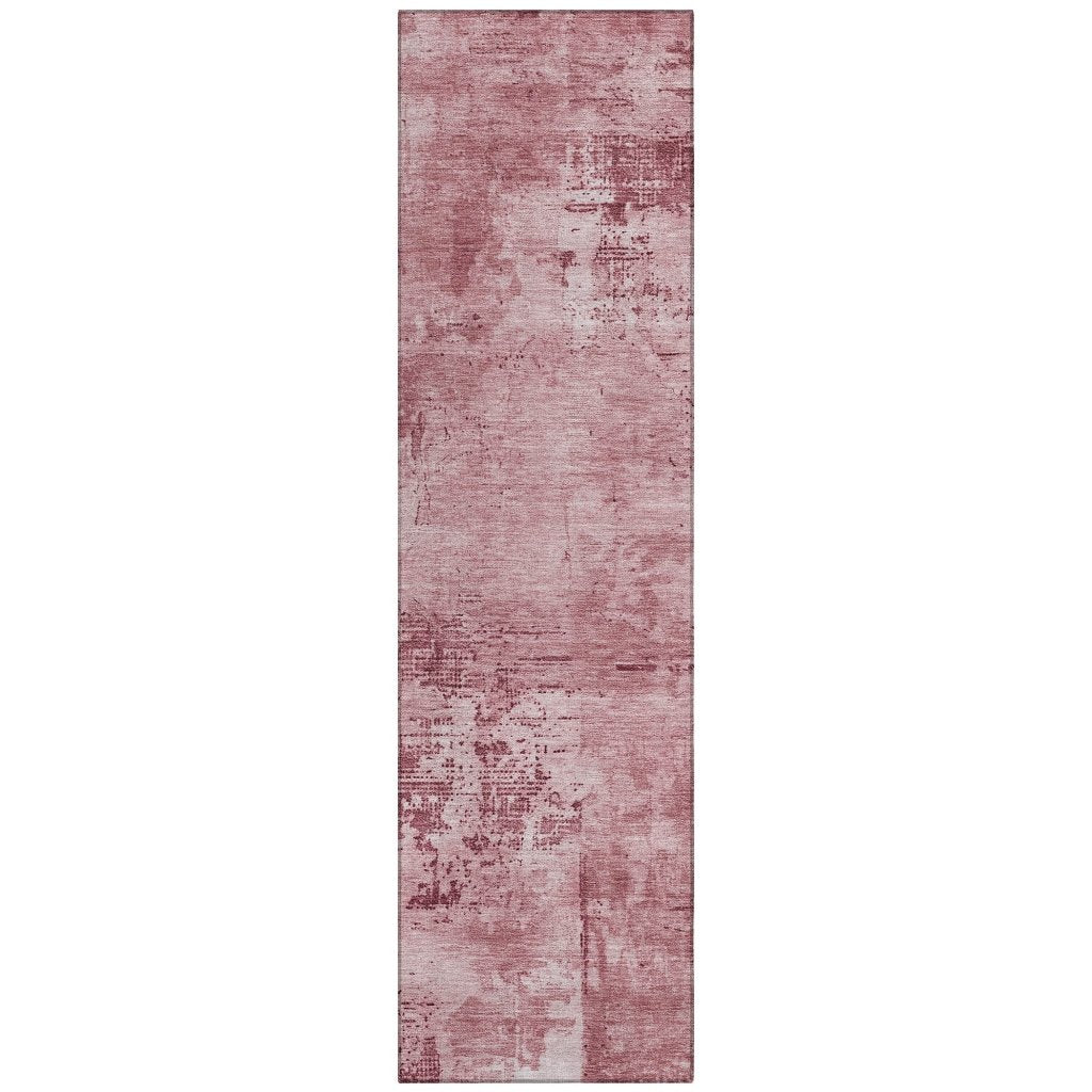 LOOMLAN Rugs Cassiva Pink Washable Indoor-Outdoor Rug