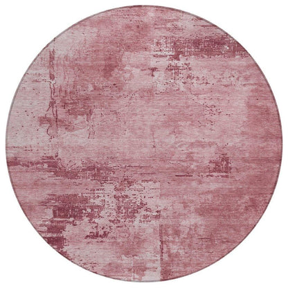 LOOMLAN Rugs Cassiva Pink Washable Indoor-Outdoor Rug