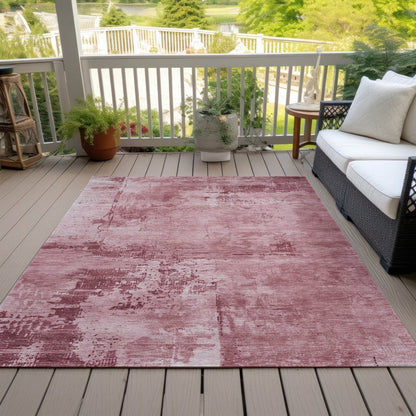 LOOMLAN Rugs Cassiva Pink Washable Indoor-Outdoor Rug