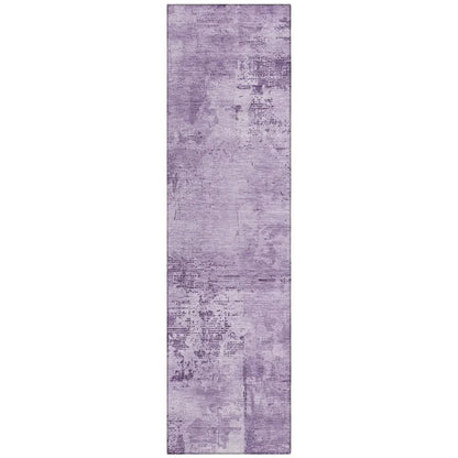 LOOMLAN Rugs Cassiva Purple Washable Indoor-Outdoor Rug