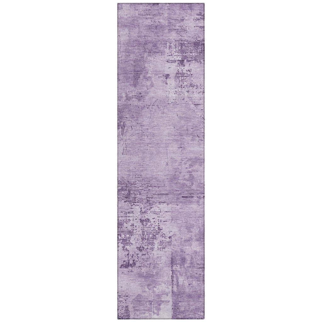 LOOMLAN Rugs Cassiva Purple Washable Indoor-Outdoor Rug