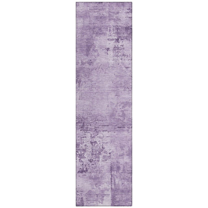 LOOMLAN Rugs Cassiva Purple Washable Indoor-Outdoor Rug