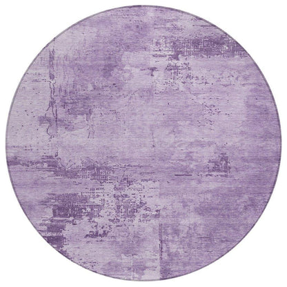 LOOMLAN Rugs Cassiva Purple Washable Indoor-Outdoor Rug