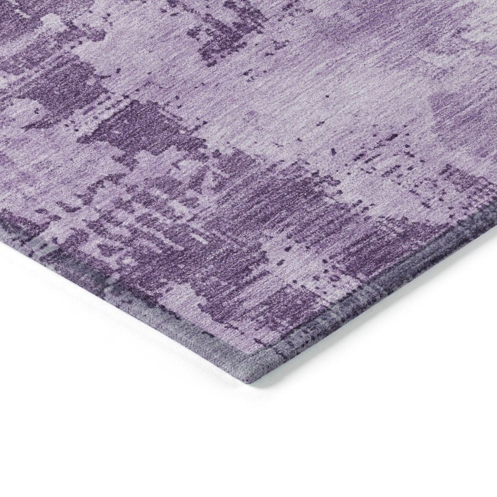 LOOMLAN Rugs Cassiva Purple Washable Indoor-Outdoor Rug
