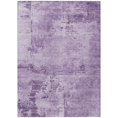 LOOMLAN Rugs Cassiva Purple Washable Indoor-Outdoor Rug