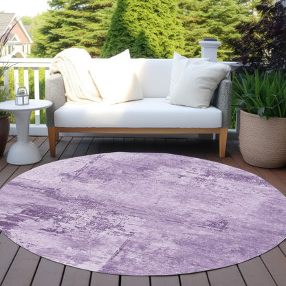 LOOMLAN Rugs Cassiva Purple Washable Indoor-Outdoor Rug