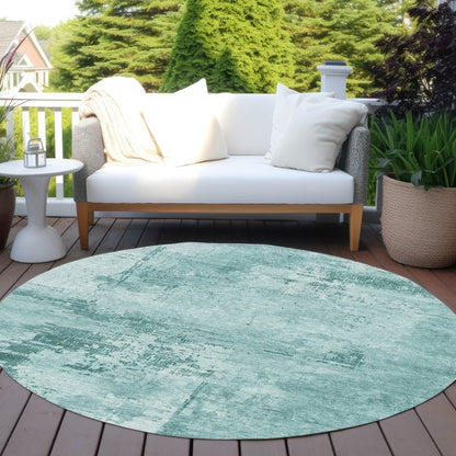 LOOMLAN Rugs Cassiva Teal Washable Indoor-Outdoor Rug