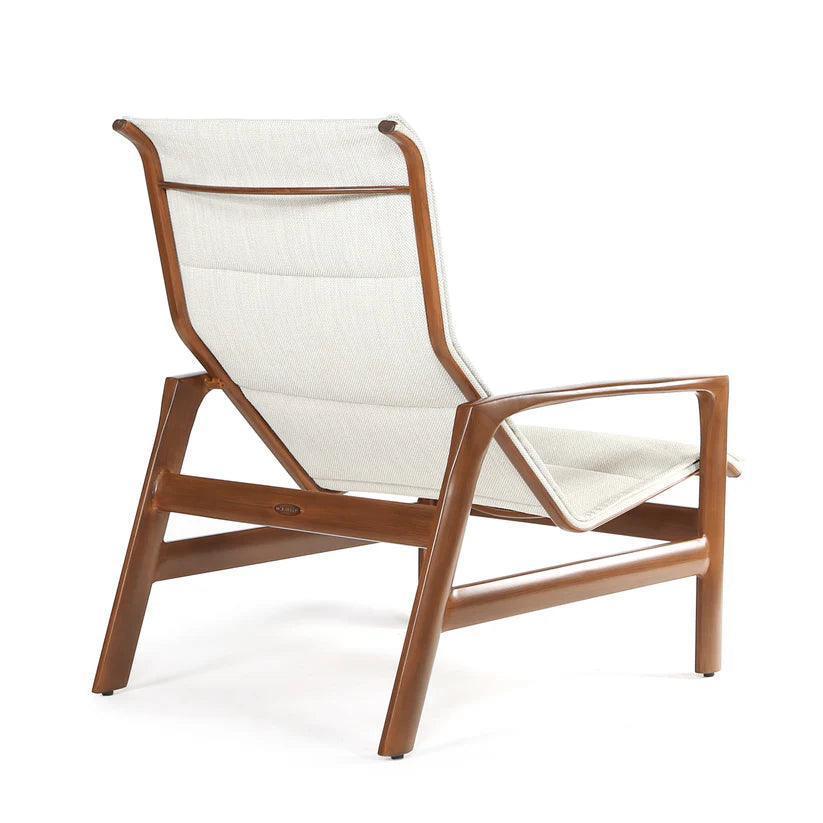 Castelle Berkeley Padded Sling Lounge Chair Set - LOOMLAN - Castelle - Outdoor Dining Chairs