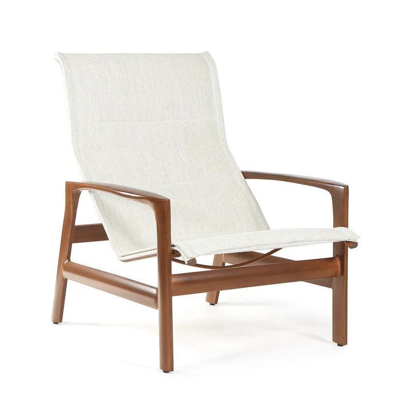 Castelle Berkeley Padded Sling Lounge Chair Set - LOOMLAN - Castelle - Outdoor Dining Chairs