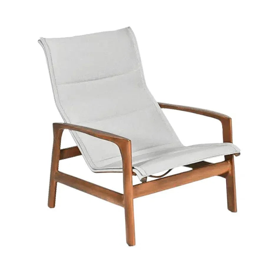 Castelle Berkeley Padded Sling Lounge Chair Set - LOOMLAN - Castelle - Outdoor Dining Chairs
