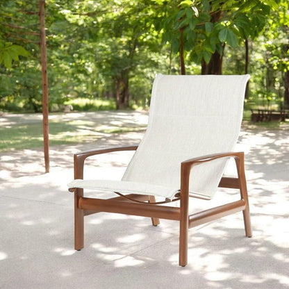 Castelle Berkeley Padded Sling Lounge Chair Set - LOOMLAN - Castelle - Outdoor Dining Chairs