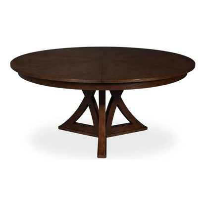 Casual Jupe Extendable Round Dining Table - LOOMLAN - Sarreid - Dining Tables
