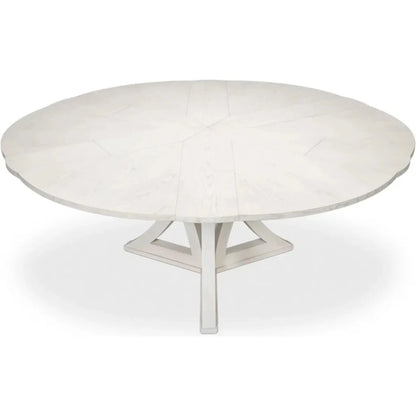 Casual Jupe Extendable Round Dining Table - LOOMLAN - Sarreid - Dining Tables