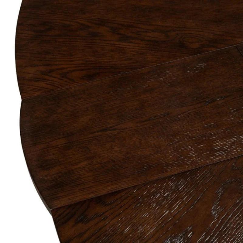 Casual Jupe Extendable Round Dining Table - LOOMLAN - Sarreid - Dining Tables