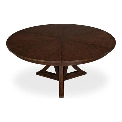 Casual Jupe Extendable Round Dining Table - LOOMLAN - Sarreid - Dining Tables