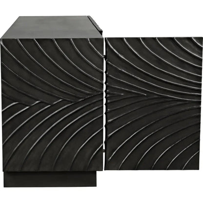 Noir Cavalier Four Cupboard Doors Sideboard