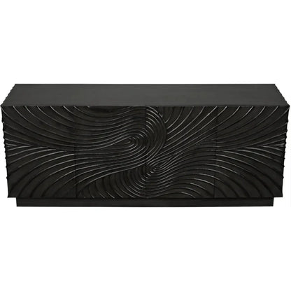 Noir Cavalier Four Cupboard Doors Sideboard