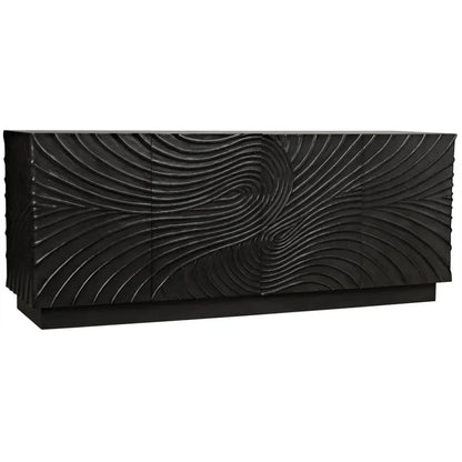 Noir Cavalier Four Cupboard Doors Sideboard