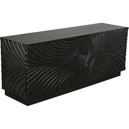 Noir Cavalier Four Cupboard Doors Sideboard